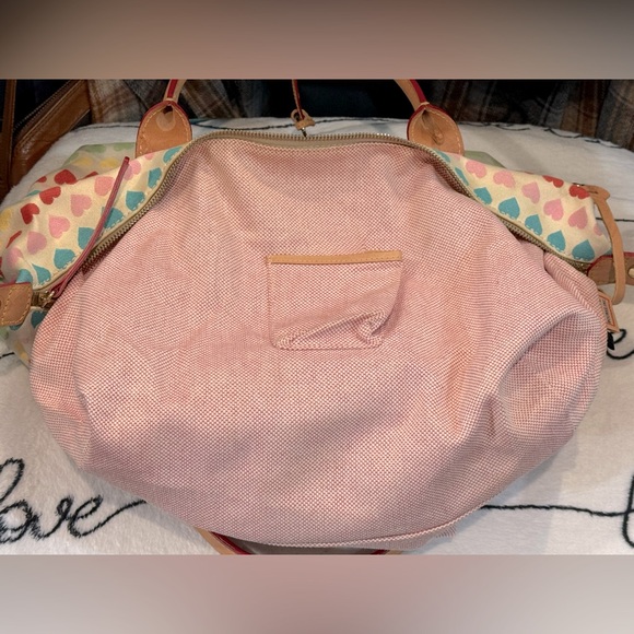 Dooney & Burke Y2K rainbow heart collection 100% cotton with weather shield - Picture 15 of 16